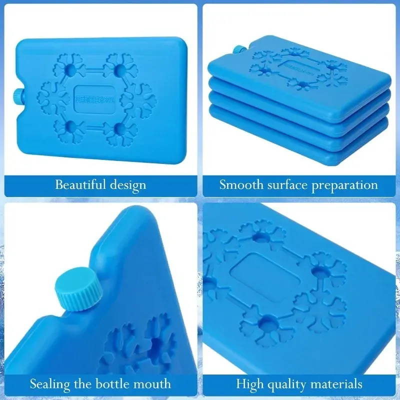 Pack de glace réutilisable et portable pour congélateur, longue durée, pour la conservation des aliments frais 4
