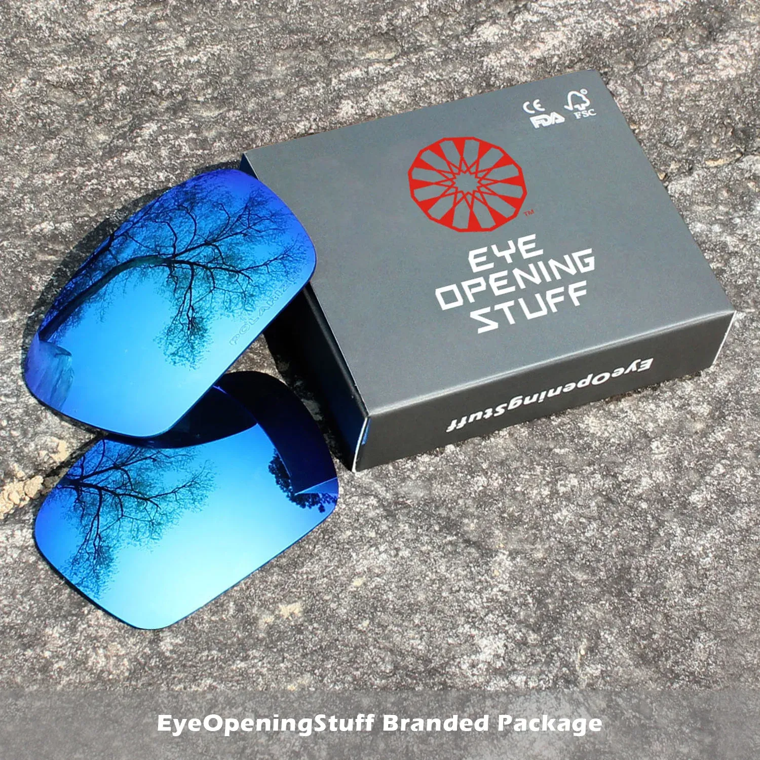 Contenu du coffret des verres polarisés E.O.S