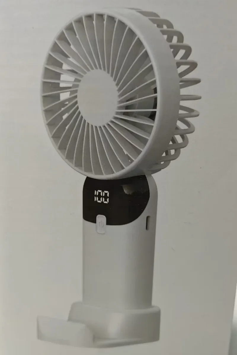Mini ventilateur USB portable à vent puissant, silencieux, rechargeable, avec support pour téléphone, idéal pour le bureau, l'extérieur et les voyages 9