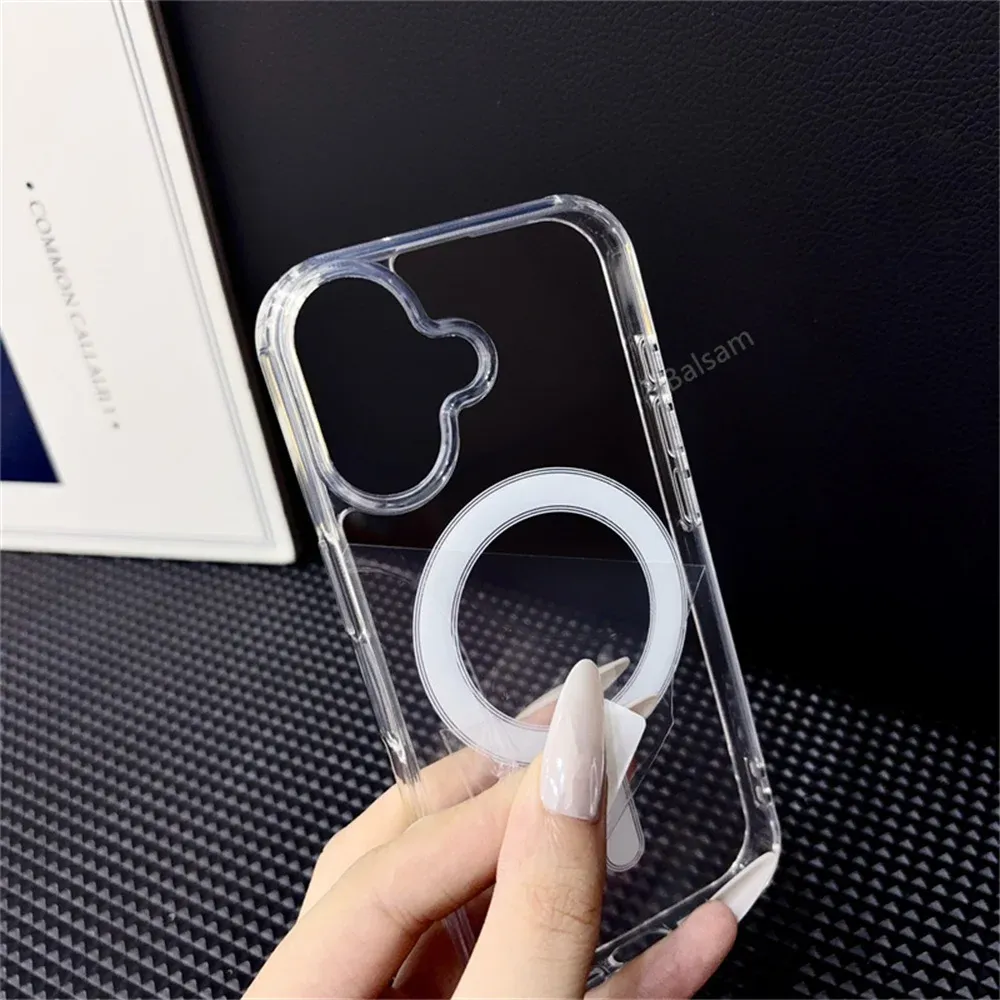 Coque transparente MagSafe, vue rapprochée