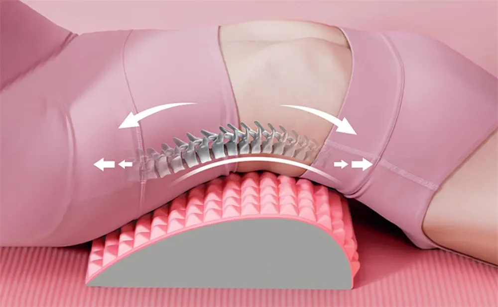 Coussin de massage lombaire en situation d'utilisation