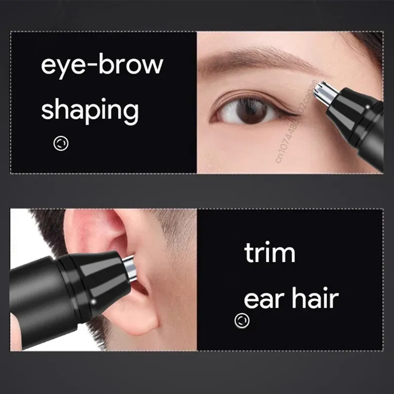 Tondeuse électrique rechargeable pour le nez, les oreilles et les sourcils, portable et indolore 2