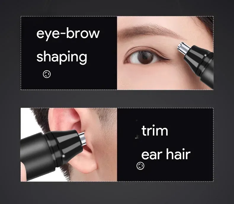 Tondeuse électrique pour poils du nez, compacte et légère