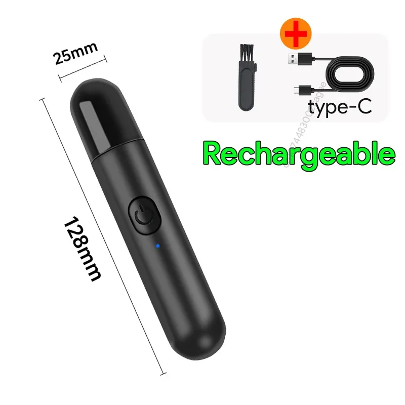 Tondeuse électrique rechargeable pour le nez, les oreilles et les sourcils, portable et indolore 7
