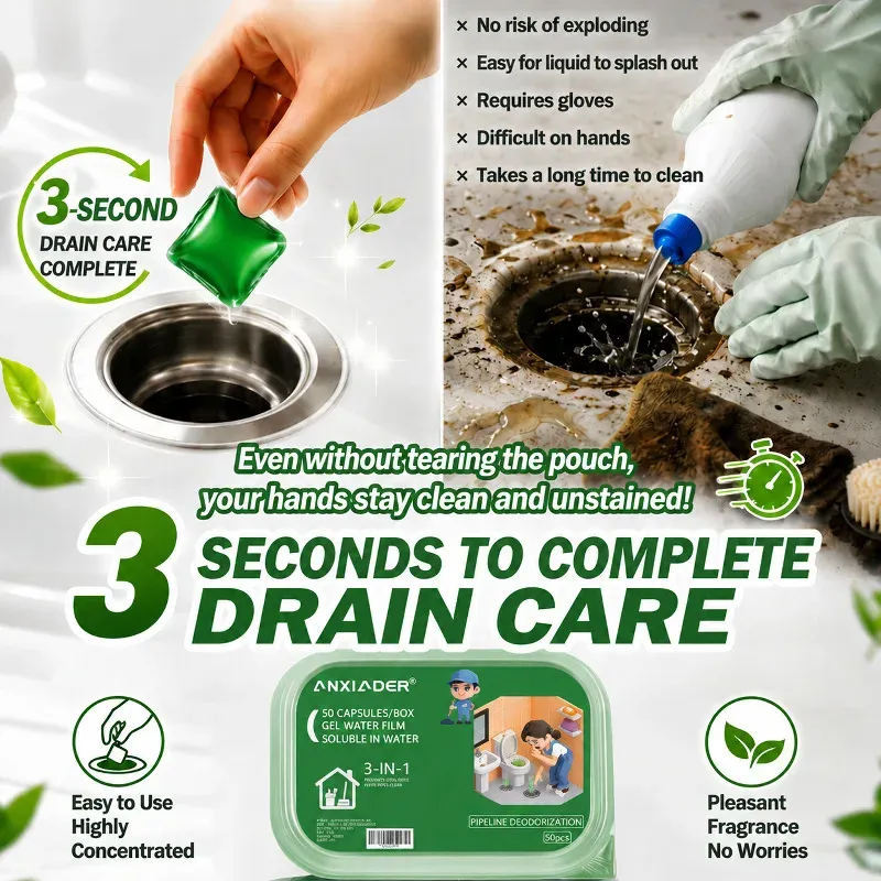 Perles Désodorisantes Solubles pour Drains : Déboucheur pour Évier, Lavabo, WC et Douche, Élimine les Odeurs 3