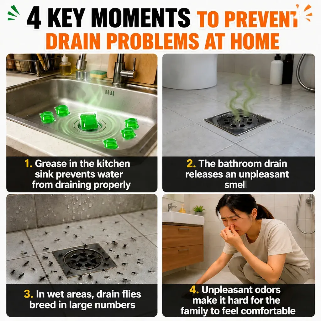 Perles désodorisantes pour drain, vue détaillée