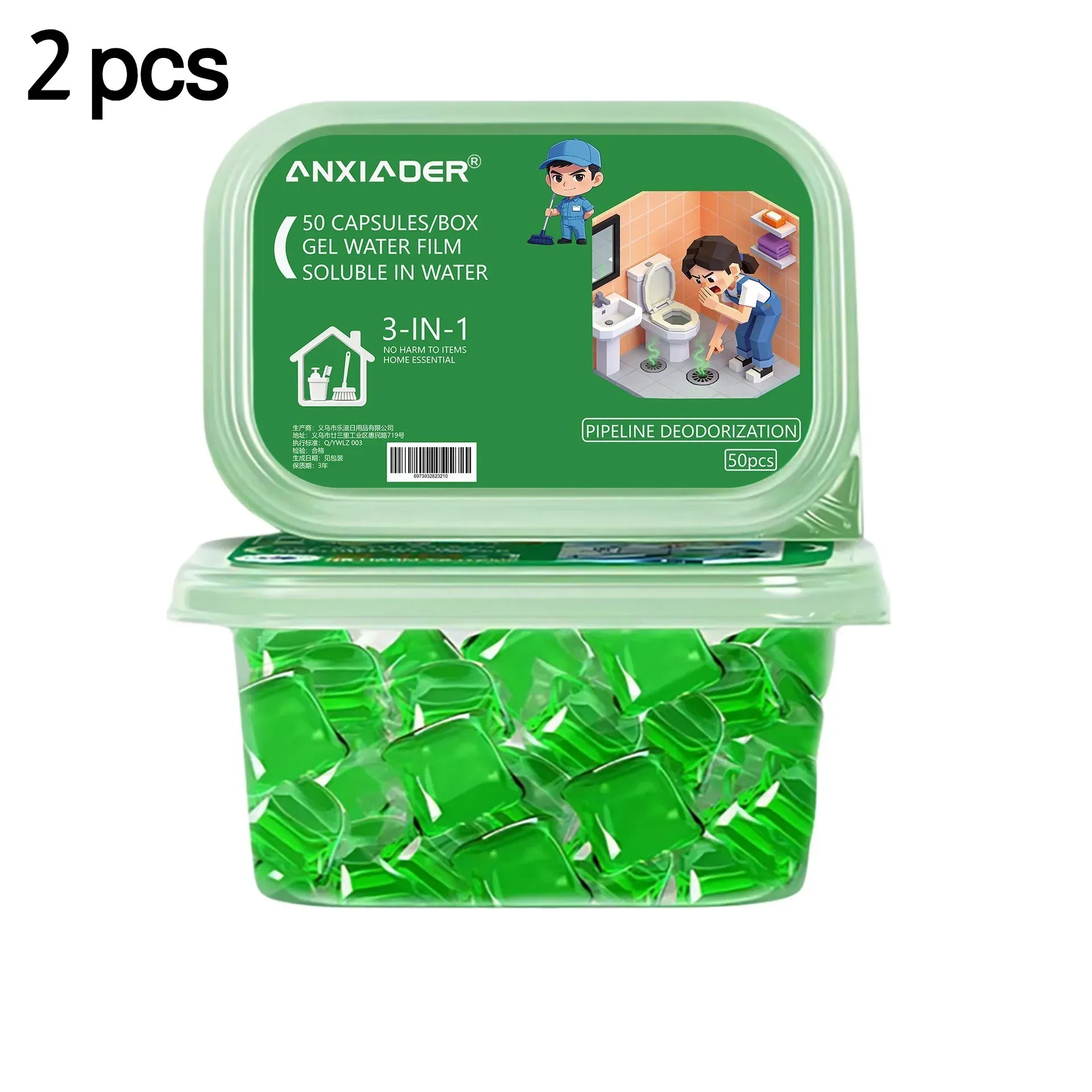 Perles Désodorisantes Solubles pour Drains : Déboucheur pour Évier, Lavabo, WC et Douche, Élimine les Odeurs 7