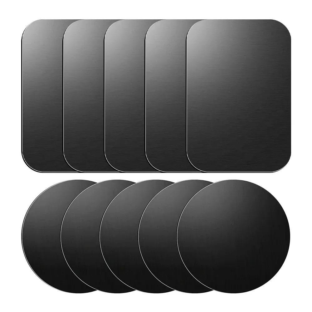 Plaque métallique magnétique pour support de téléphone de voiture (lot de 1, 2, 5 ou 10 pièces) 15