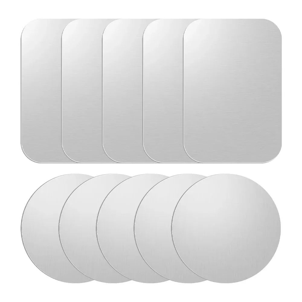 Plaque métallique magnétique pour support de téléphone de voiture (lot de 1, 2, 5 ou 10 pièces) 16