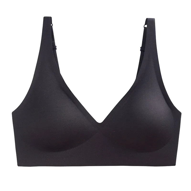 Soutien-gorge push-up rembourré sans couture, brassière réglable sans armatures 7