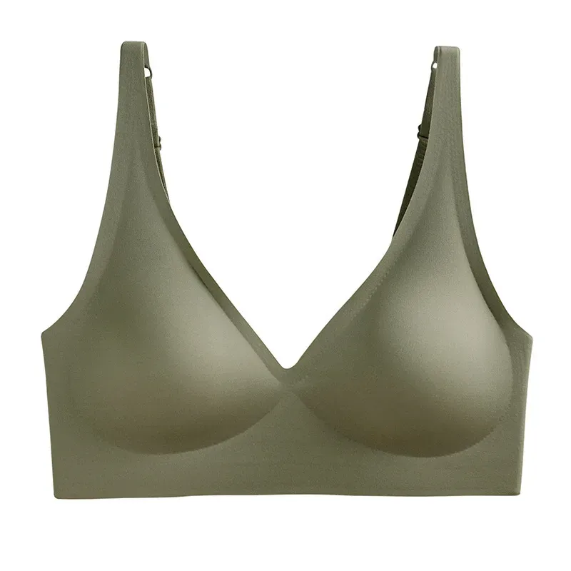 Soutien-gorge push-up rembourré sans couture, brassière réglable sans armatures 8