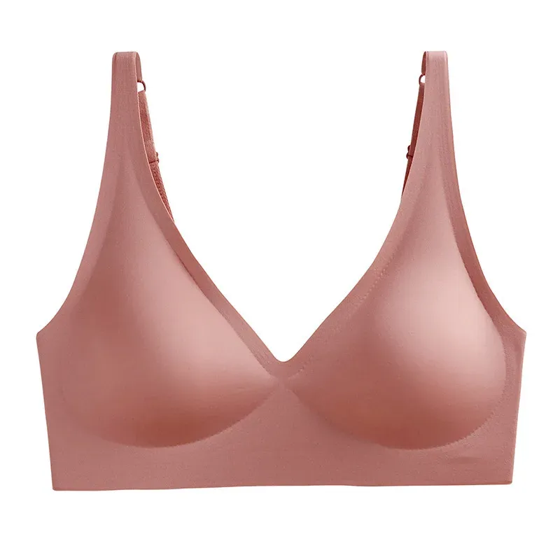 Soutien-gorge push-up rembourré sans couture, brassière réglable sans armatures 9