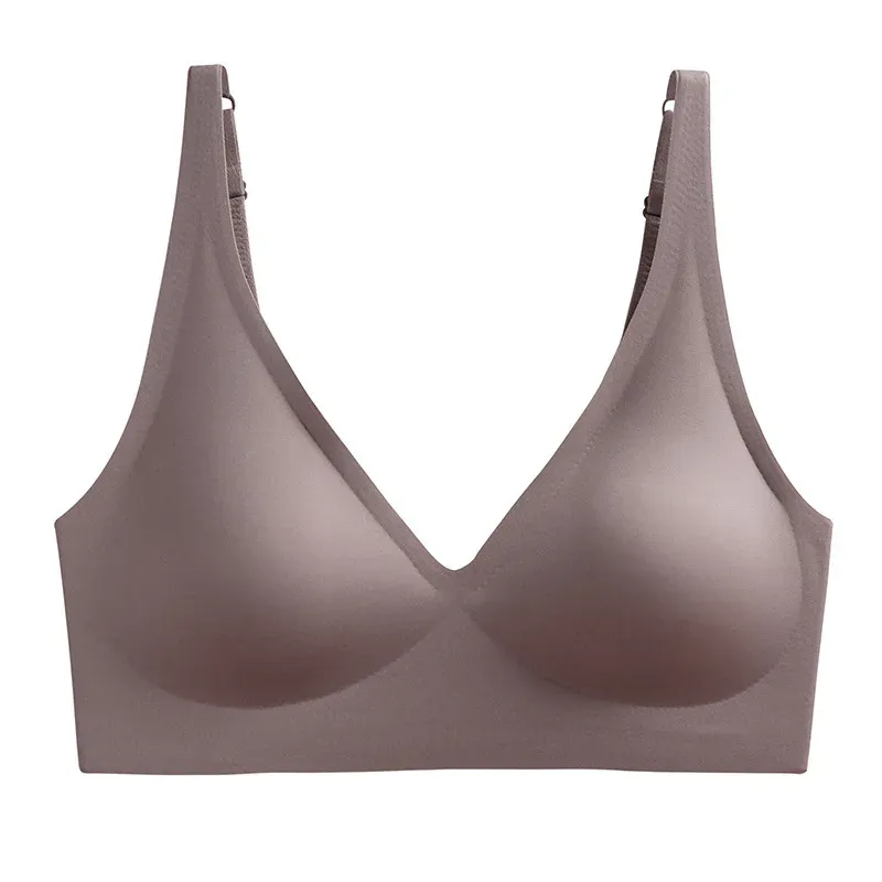 Soutien-gorge push-up rembourré sans couture, brassière réglable sans armatures 10