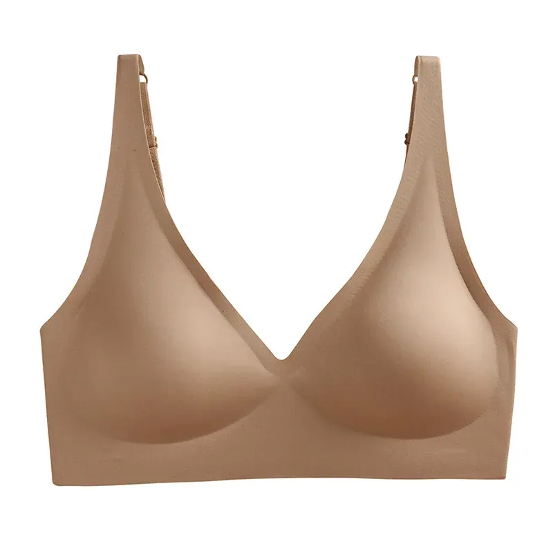 Soutien-gorge push-up rembourré sans couture, brassière réglable sans armatures 11