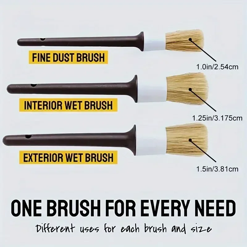 Détail des poils de sanglier synthétiques de la brosse
