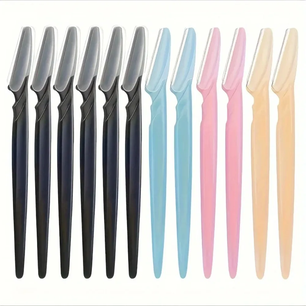 Ensemble de rasoirs multi-usages pour sourcils - Tondeuse douce pour poils du visage - Kit de toilettage et de modelage facile - Peau lisse - Image 1