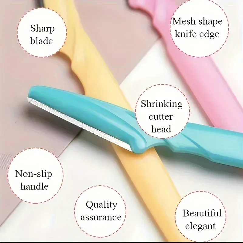 Détail du design de l'ensemble de rasoirs