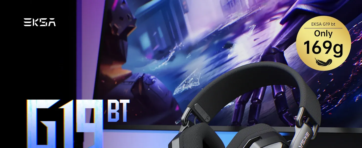 Casque EKSA G19BT, design léger et pliable