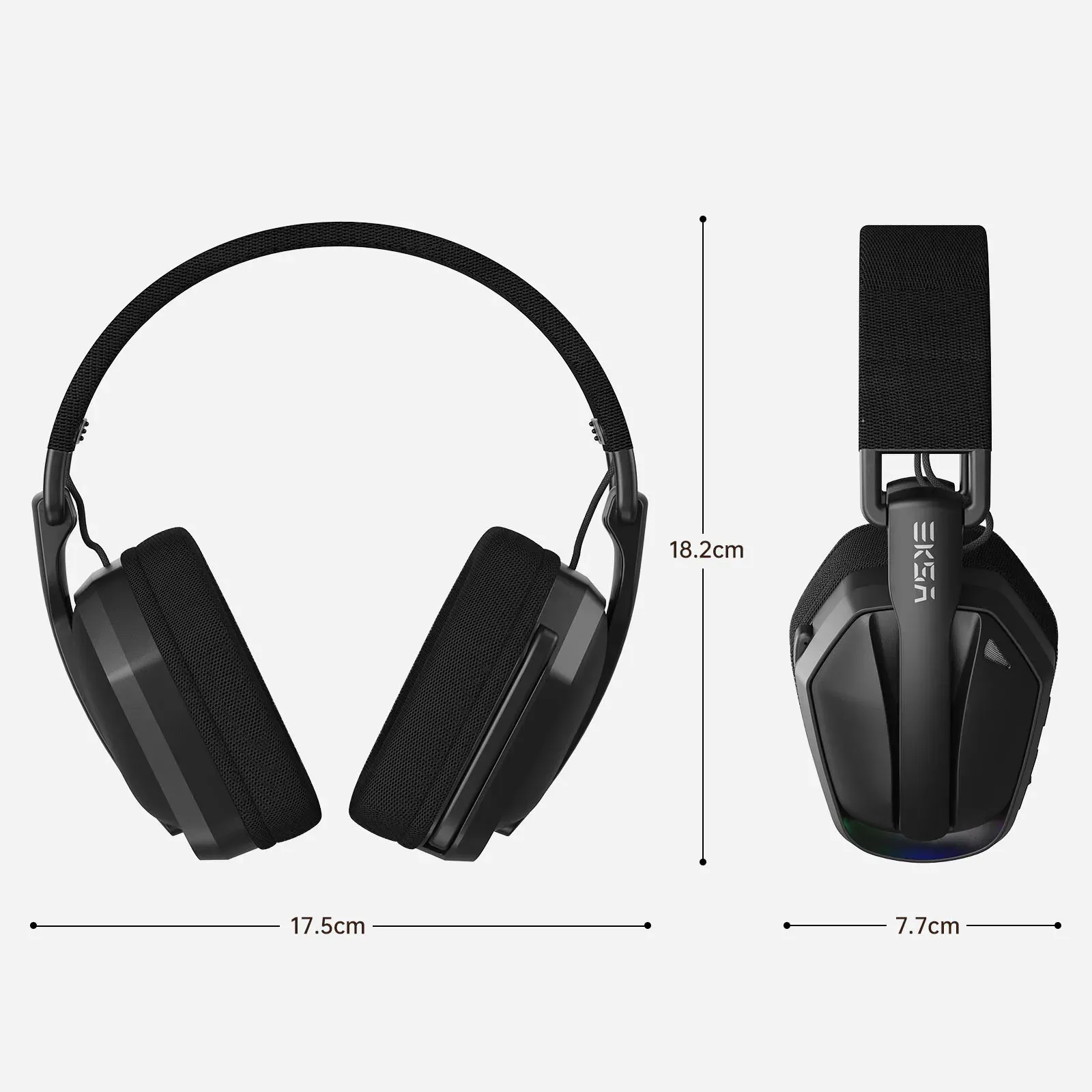 Détail des coussinets du casque EKSA G19BT
