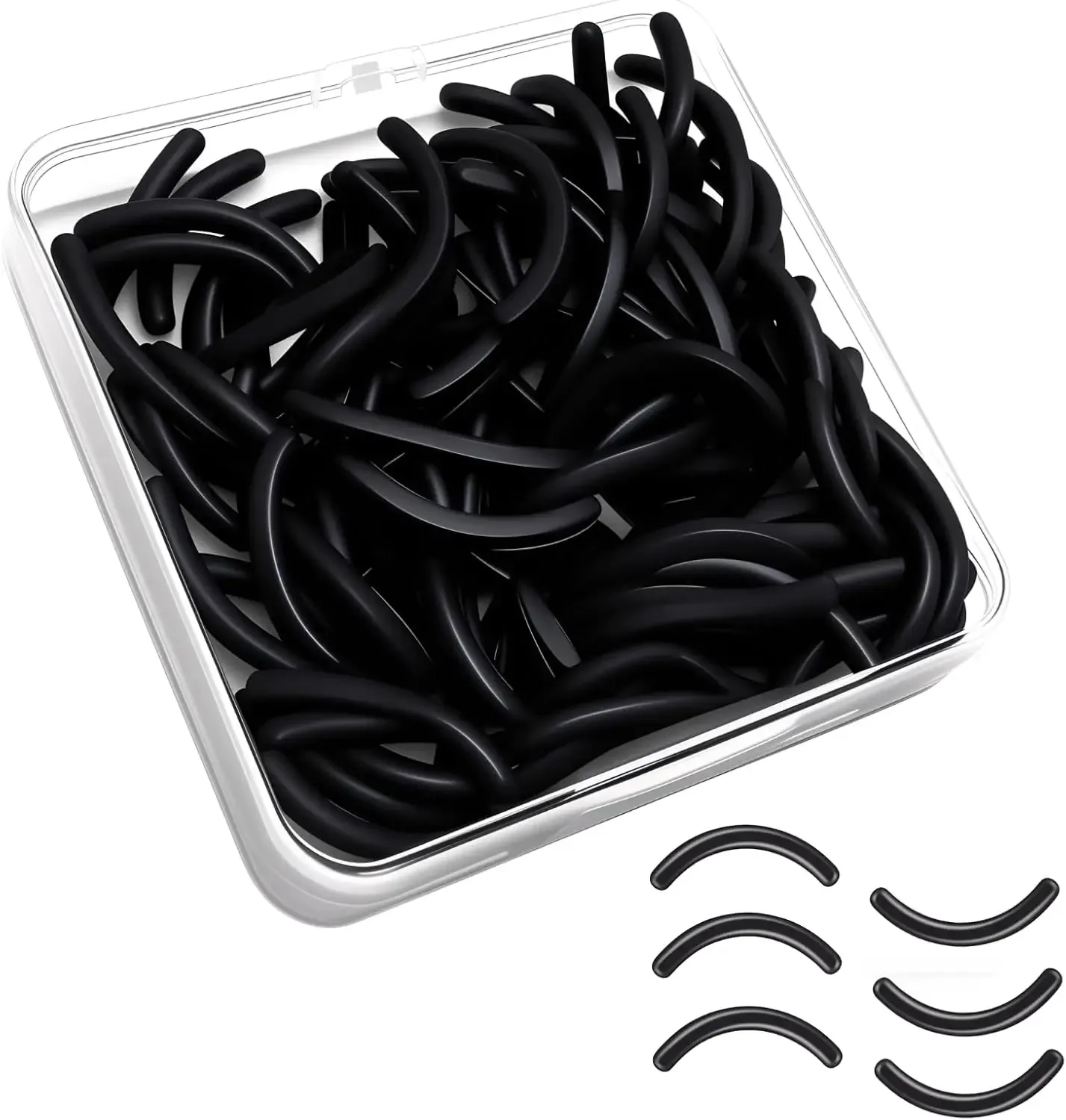Recharges de coussinets en silicone pour recourbe-cils Tweezerman, lot de 80, haute élasticité, sans latex et hypoallergéniques - Image 1