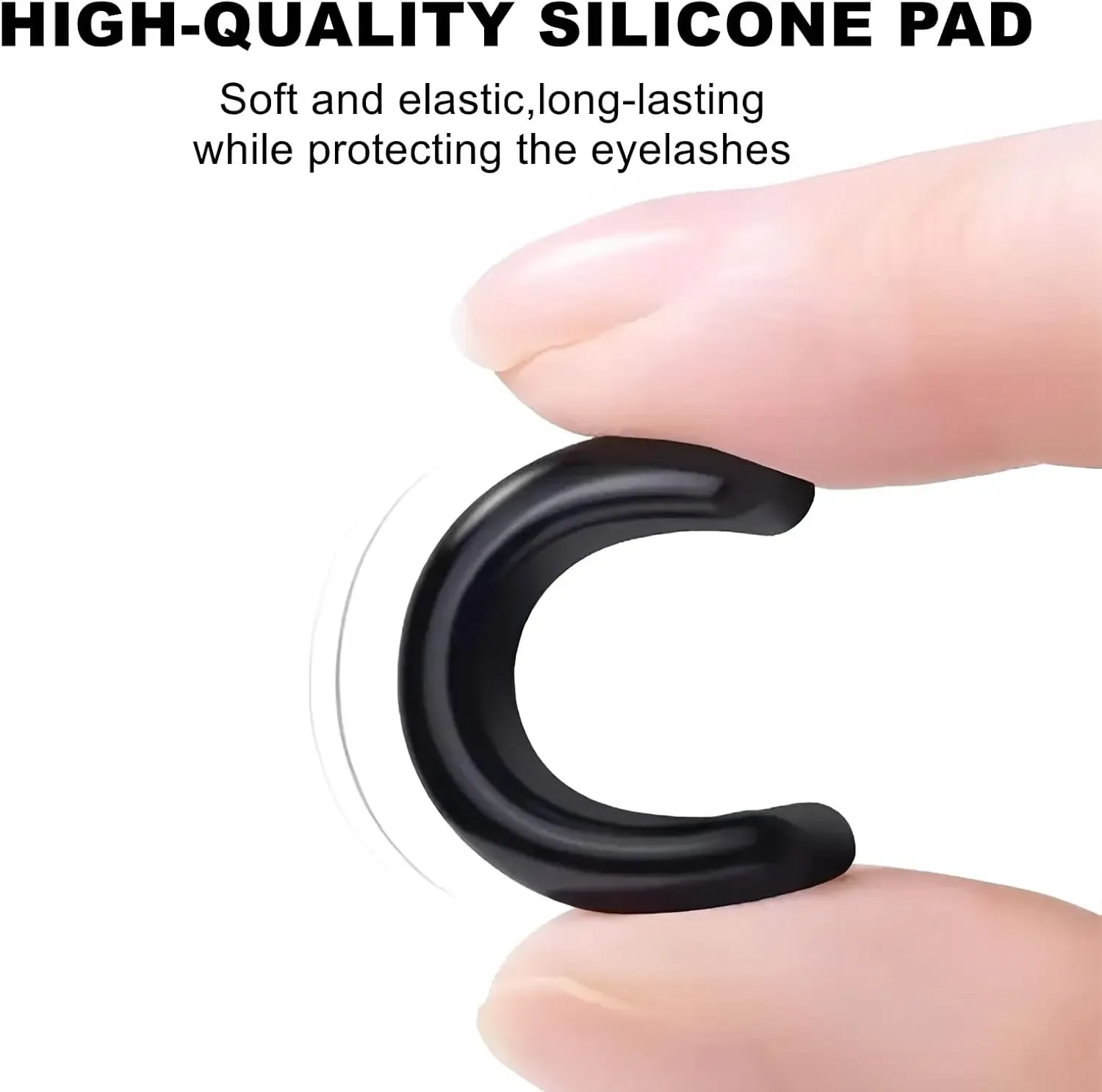 Détail des recharges en silicone pour recourbe-cils
