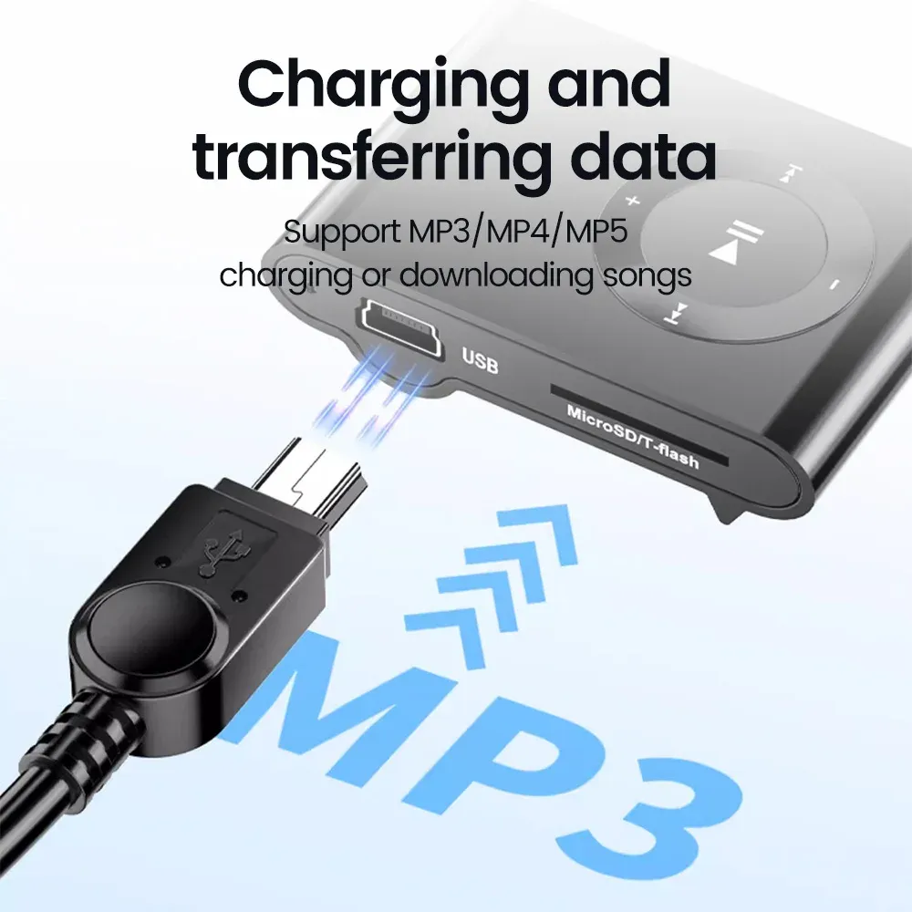 Câble USB Mini T-Port, charge rapide, USB 2.0 vers Mini USB, transfert haute vitesse pour lecteur MP3/MP4, DVR de voiture, GPS, appareil photo numérique 5