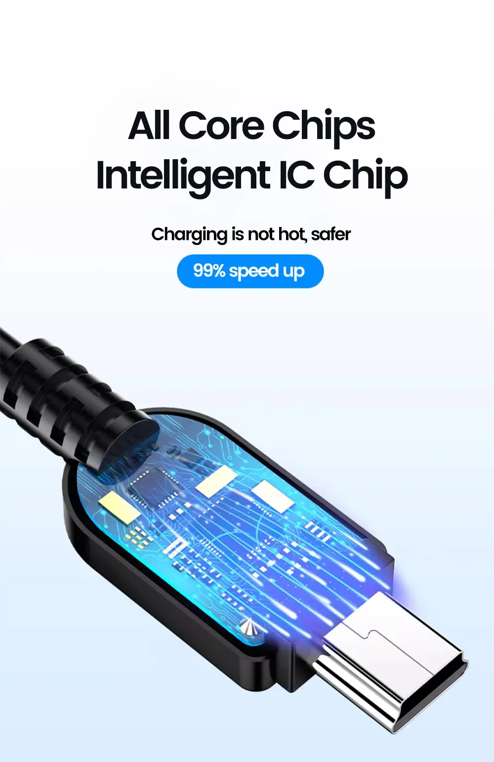 Câble USB Mini T-Port, finition et design