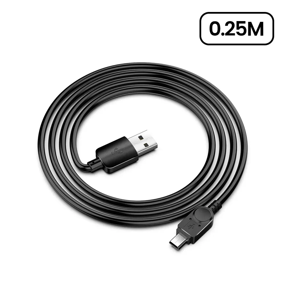 Câble USB Mini T-Port, charge rapide, USB 2.0 vers Mini USB, transfert haute vitesse pour lecteur MP3/MP4, DVR de voiture, GPS, appareil photo numérique 10