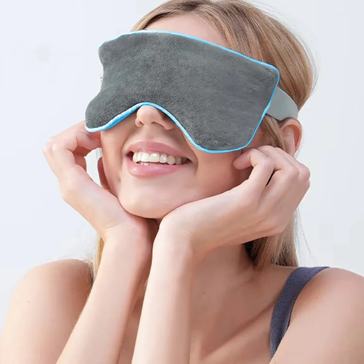 Masques oculaires thermiques rechargeables au micro-ondes pour yeux secs 2