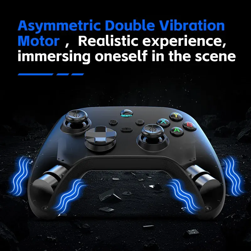Manette de jeu mobile G6 pour Switch, iOS, Android et PC, compatible streaming et jeux cloud, avec joysticks à effet Hall 5