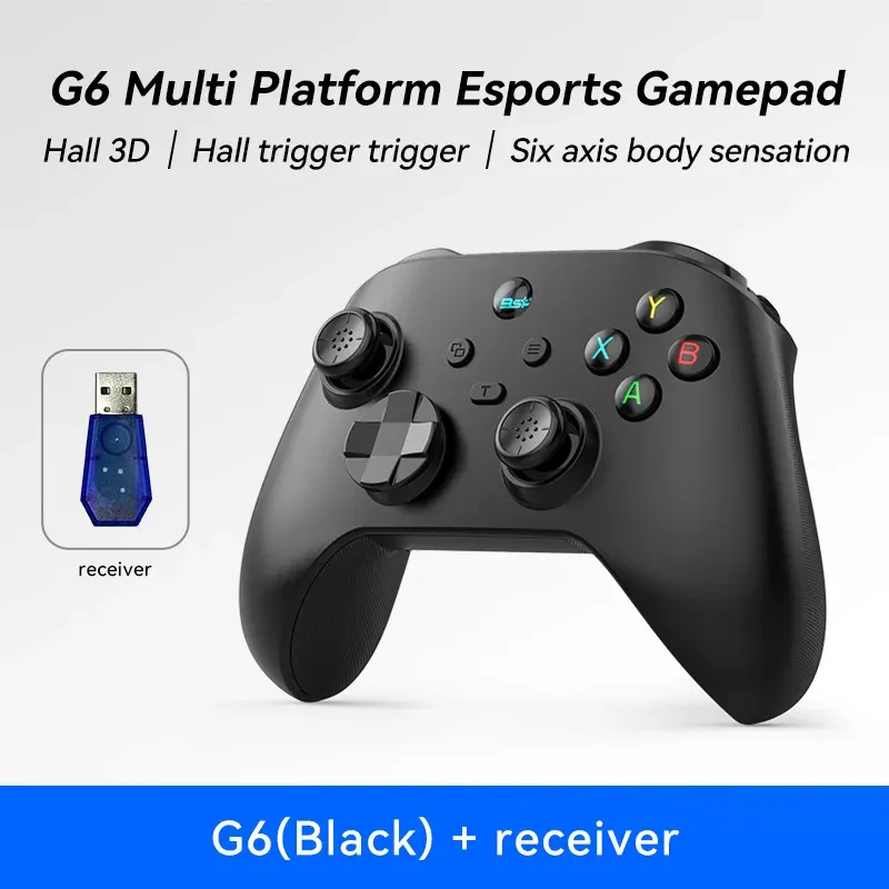 Manette de jeu mobile G6 pour Switch, iOS, Android et PC, compatible streaming et jeux cloud, avec joysticks à effet Hall 11