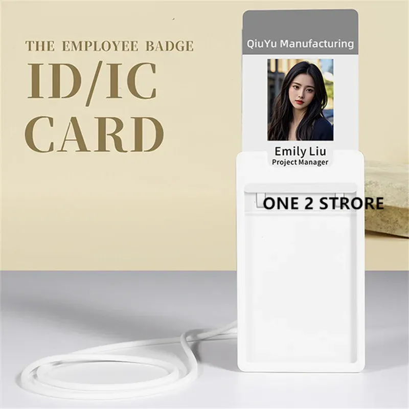 Porte-badge rétractable en silicone, ambiance lifestyle