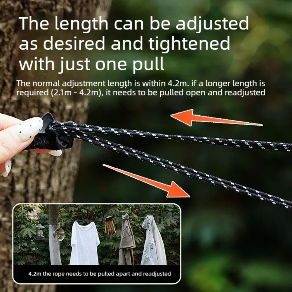 Corde à linge compacte pour voyage