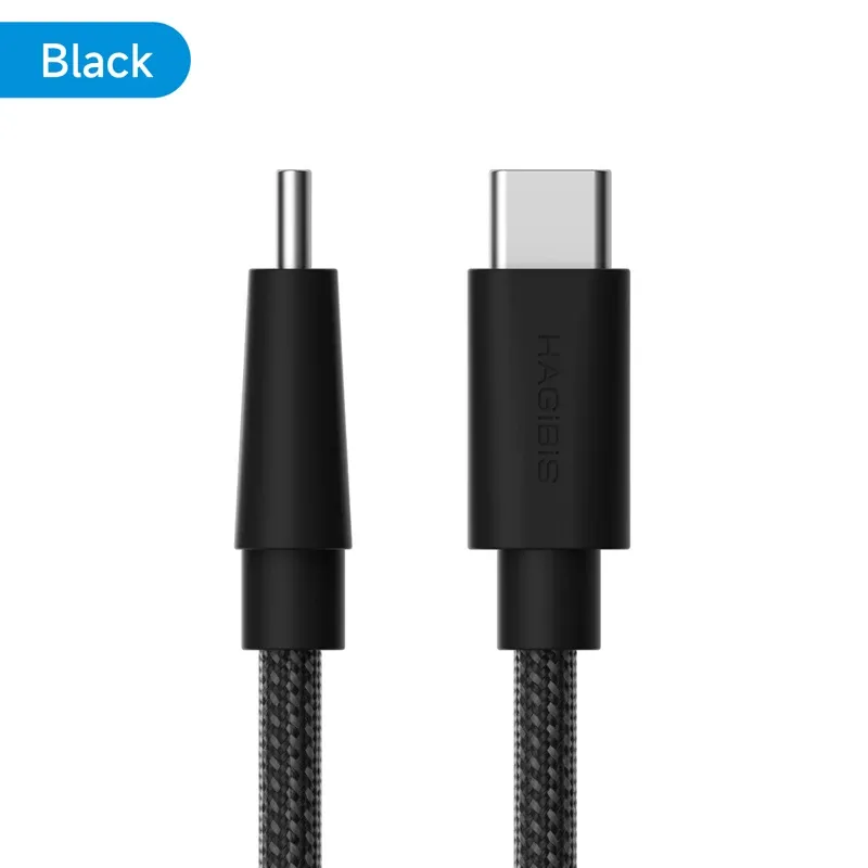 Ah, that title is actually already in French, so I'll give a clean, professional version of it:

Câble USB-C vers USB-C 240 W Hagibis, câble de charge rapide Type-C avec connecteur coudé, compatible PD 3.1 pour iPhone 17 Pro Max, tablettes et CarPlay 7