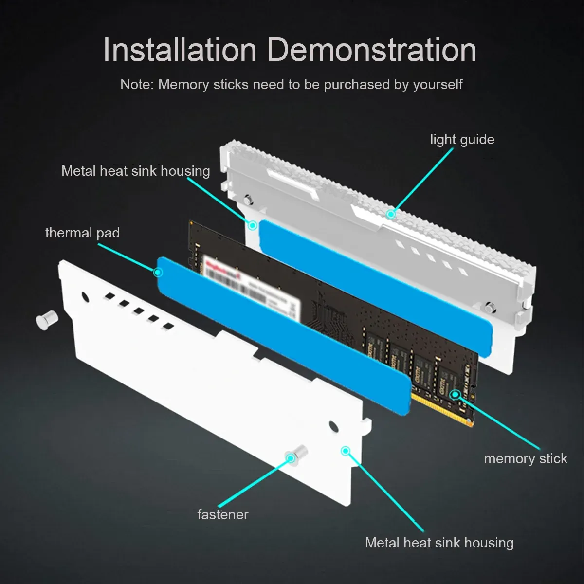 Dissipateur thermique ARGB TUMMASTER en situation