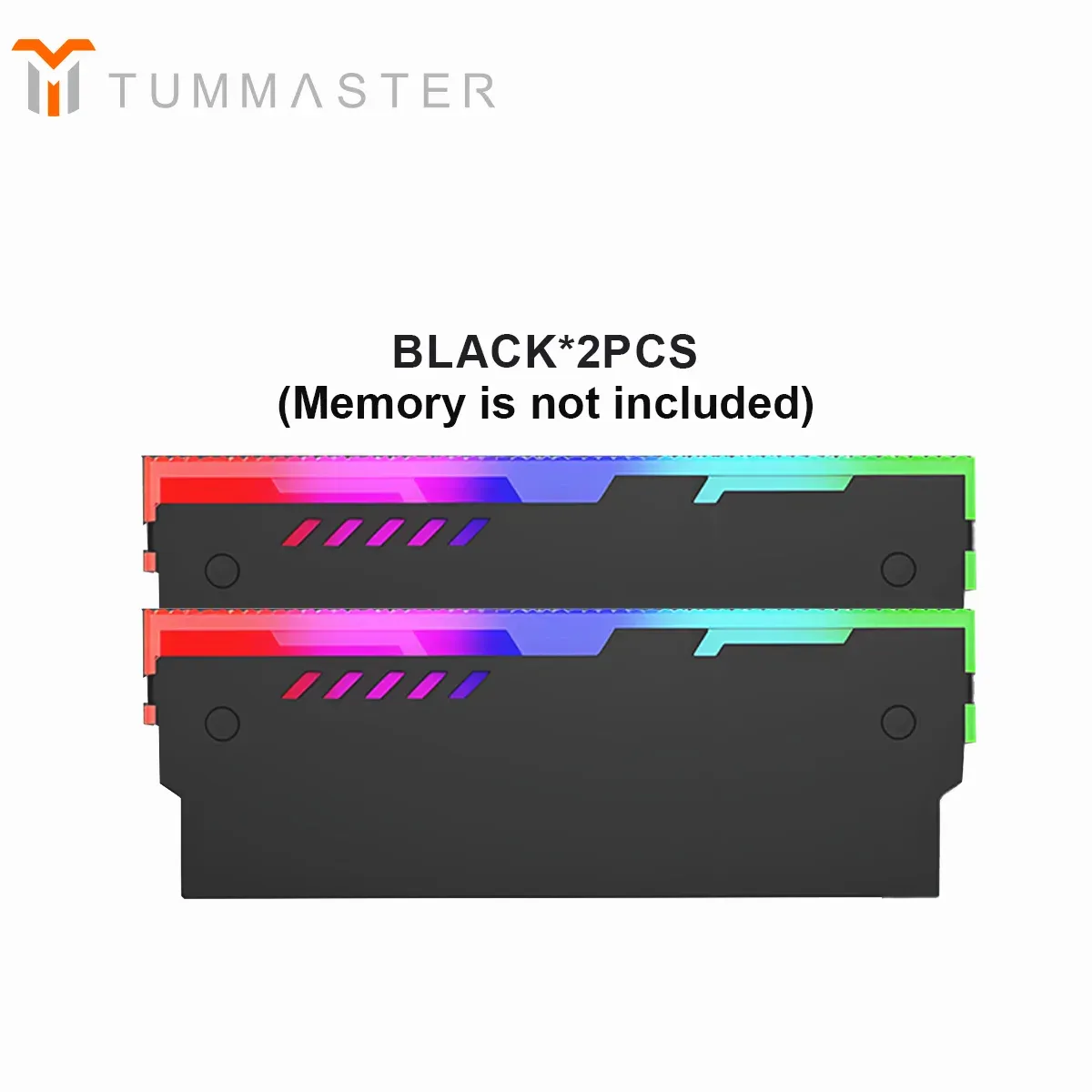 TUMMASTER Dissipateur thermique ARGB pour mémoire RAM d'ordinateur avec coussin thermique conducteur, compatible DDR2/DDR3/DDR4/DDR5 pour ordinateur de bureau 9