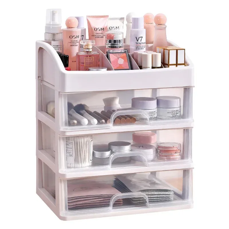 Organisateur de maquillage en situation