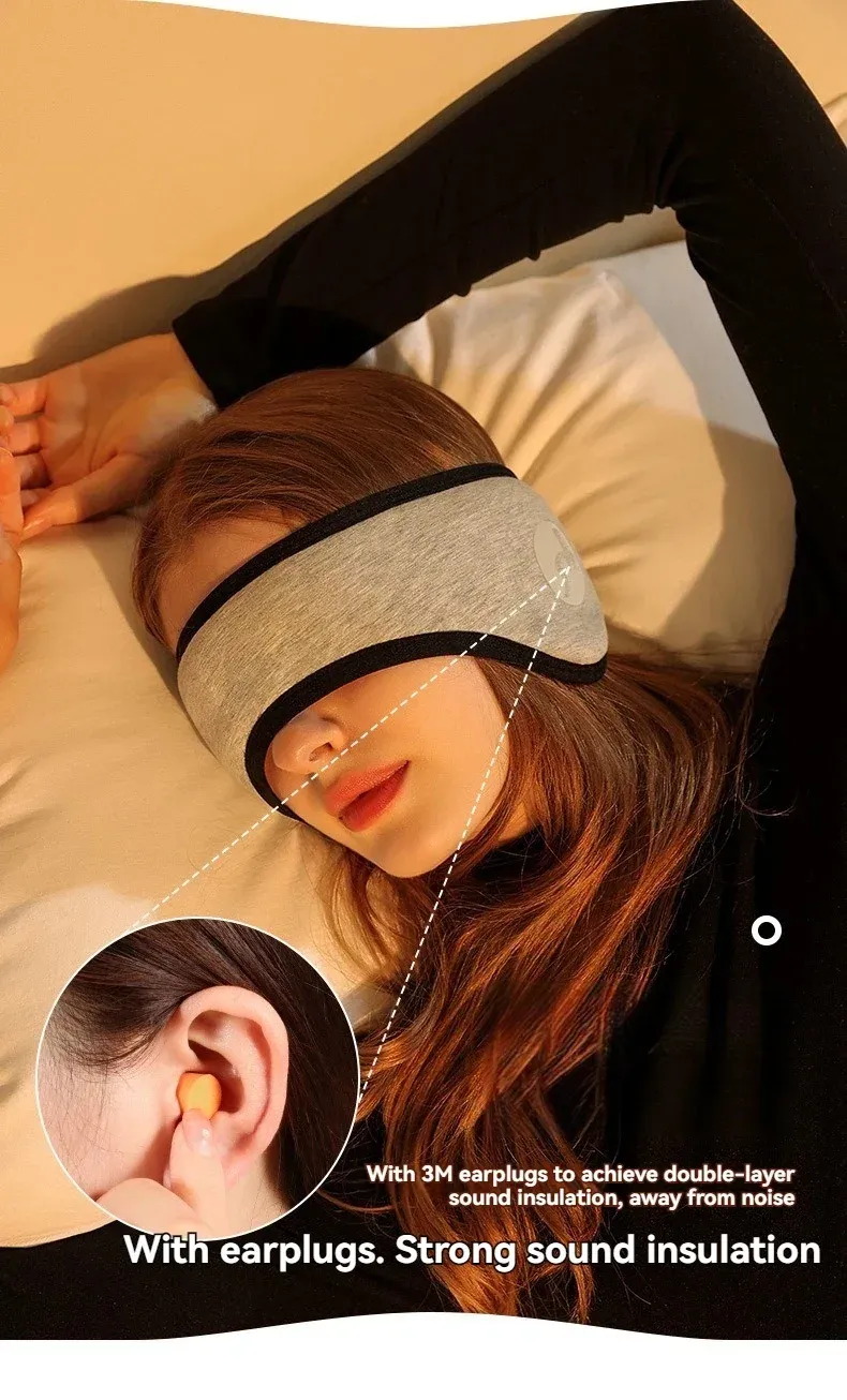 Masque de sommeil porté