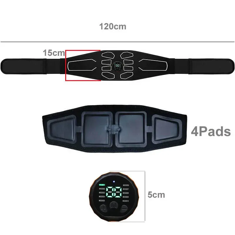 Ceinture EMS en situation d'utilisation
