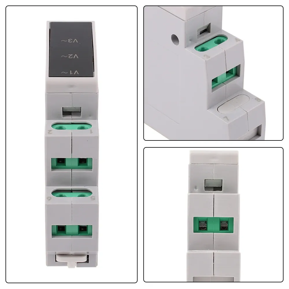 Voltmètre modulaire à montage sur rail DIN, AC 80-500 V, ampèremètre modulaire 0-100 A, affichage LED numérique 2