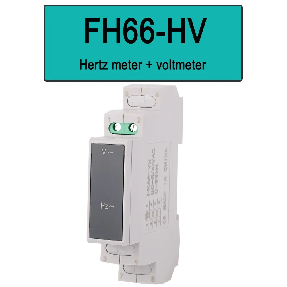 Voltmètre modulaire à montage sur rail DIN, AC 80-500 V, ampèremètre modulaire 0-100 A, affichage LED numérique 11