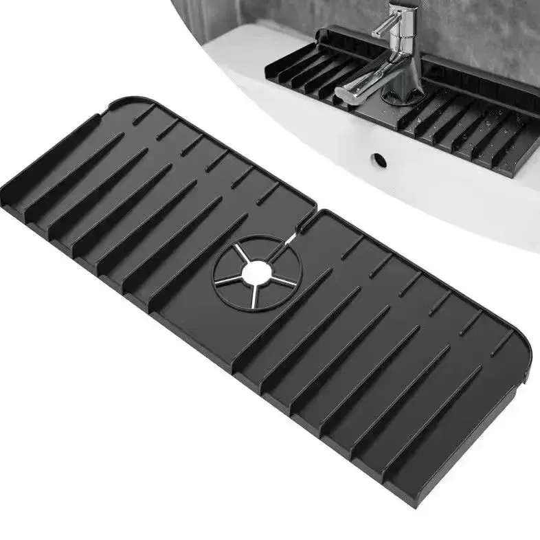 Tapis égouttoir en silicone, finition élégante