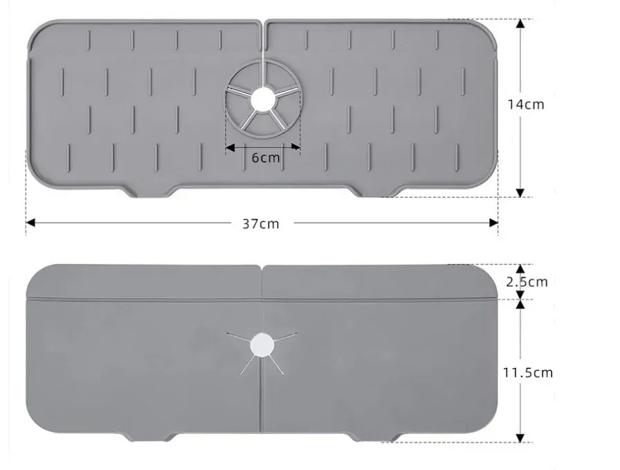 Égouttoir en silicone éponge pour robinet de cuisine, protection de comptoir et accessoire de salle de bains et de cuisine 8