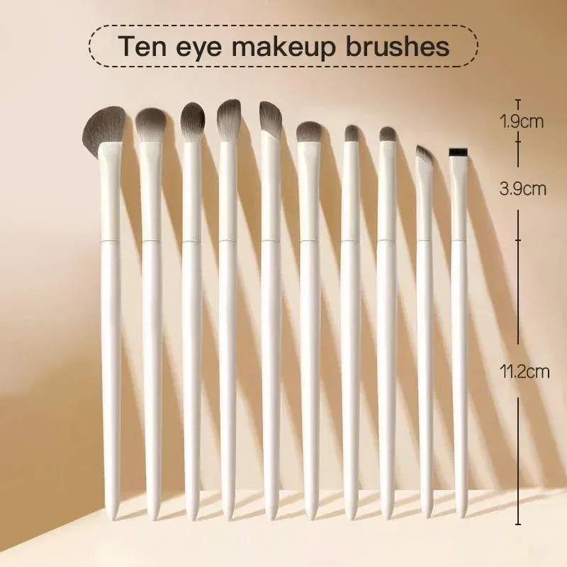 Pinceaux de maquillage pour les yeux, détail des poils