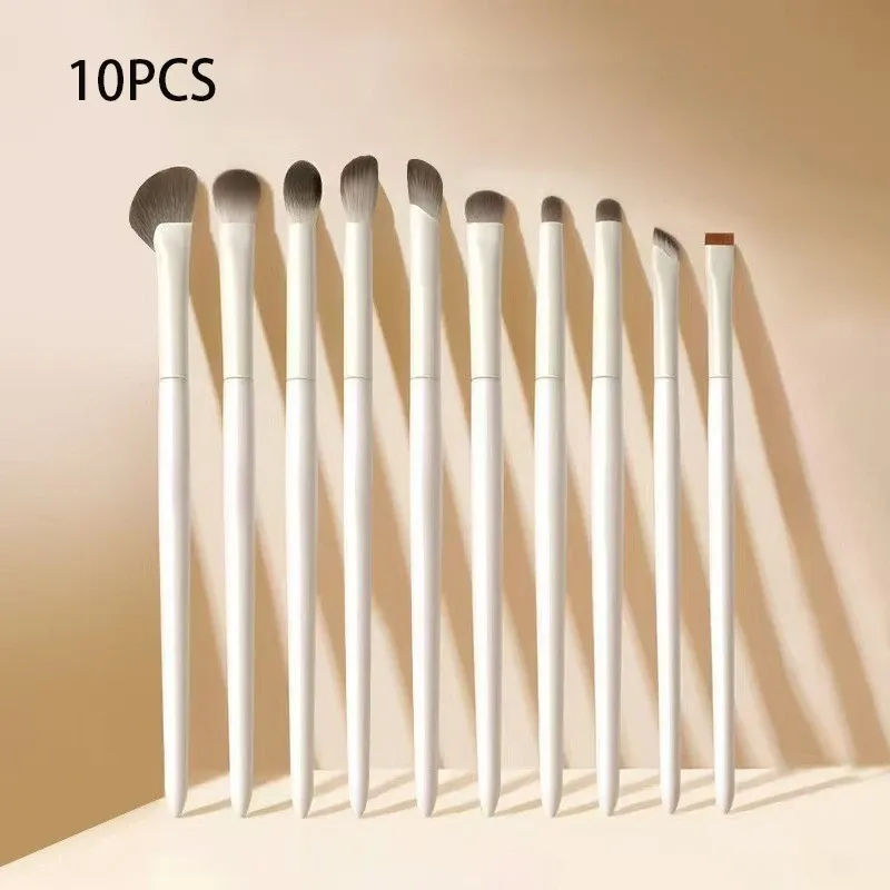Ensemble de pinceaux de maquillage naturels pour les yeux, pinceaux ultra doux pour fard à paupières et eyeliner, 5, 8 ou 10 pièces 7