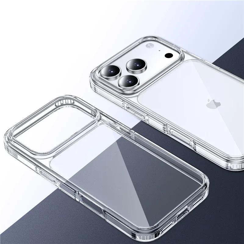 Coque magnétique transparente MagSafe pour iPhone 18 Pro Max et séries 11 à 17, protection anti-chute 3