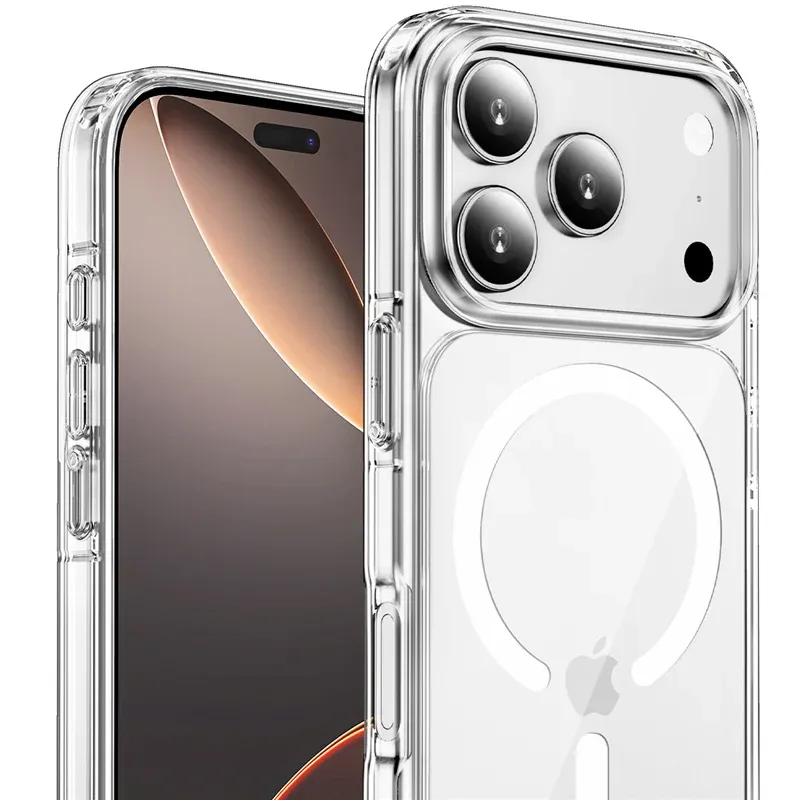 Coque transparente MagSafe, détail des bords
