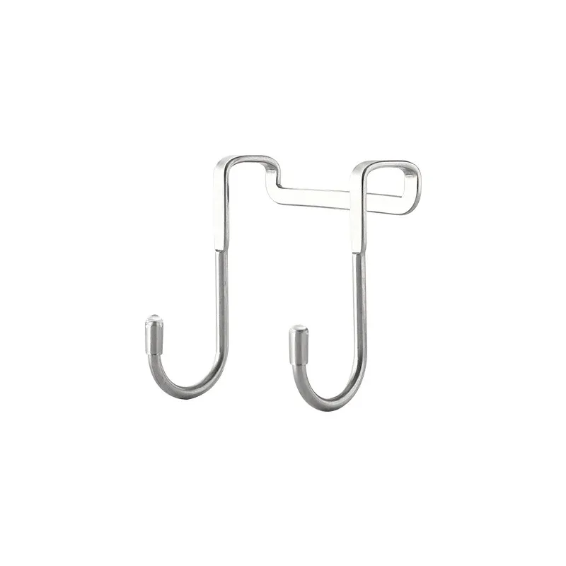 Crochets en S en acier inoxydable pour cuisine et salle de bain, lot de 2, support de rangement pour armoire, porte-manteau et porte-serviettes 7