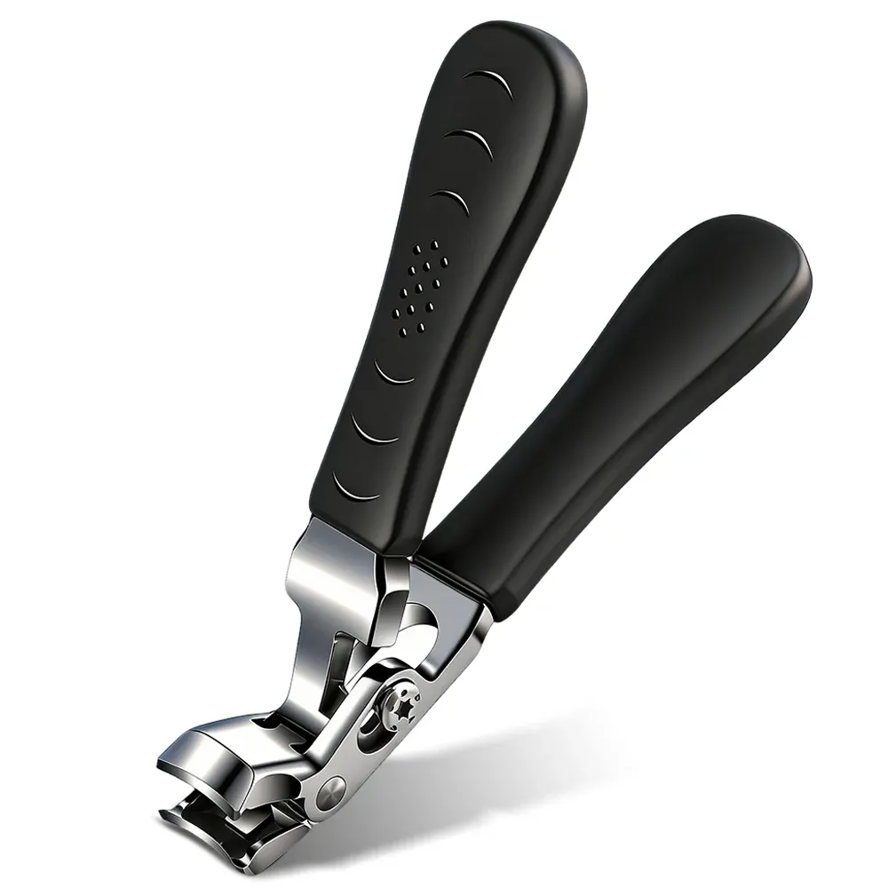 Coupe-ongles robuste à tête inclinée avec récupérateur, ouverture large, pour ongles épais de mains et de pieds 7