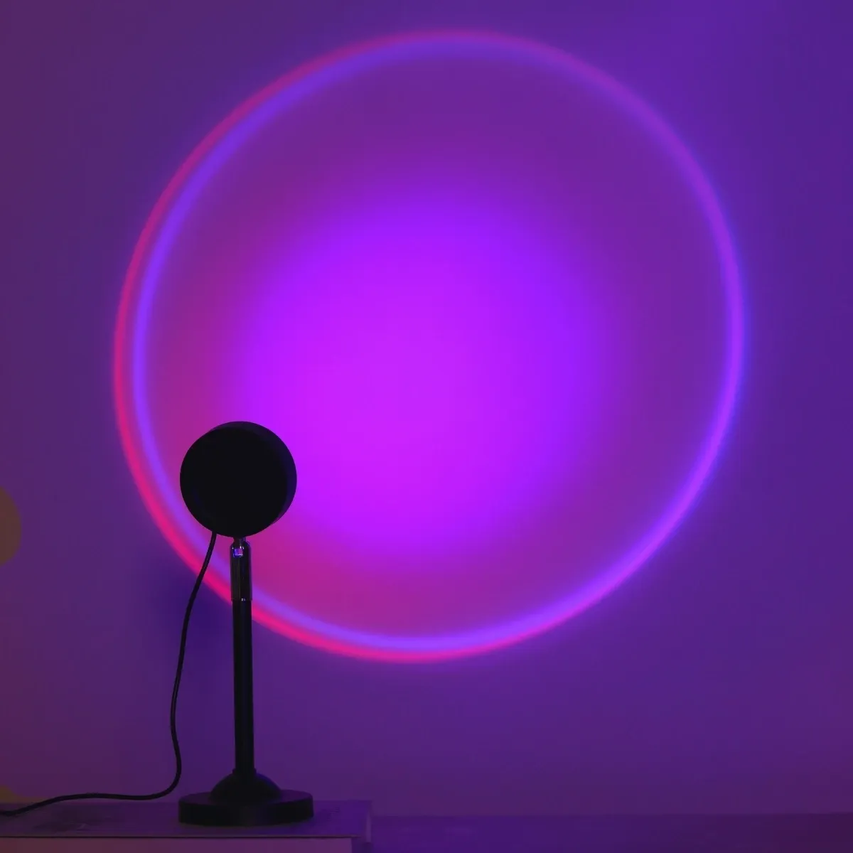 Effet de projection sur un mur de chambre
